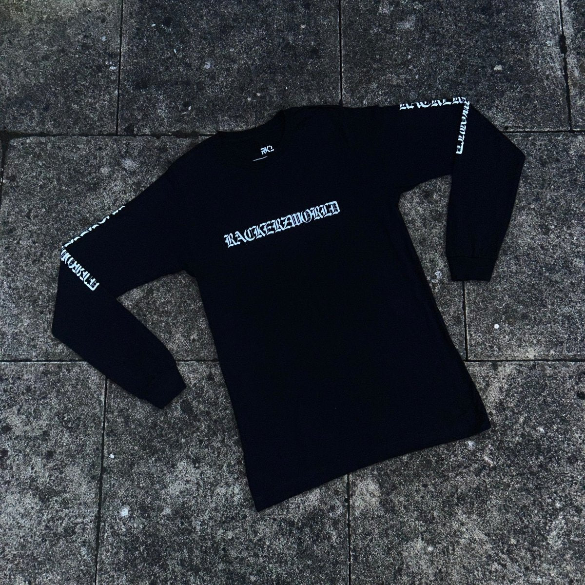 MAFIUSU LONG SLEEVE TEE - BLACK - RACKERZWORLD