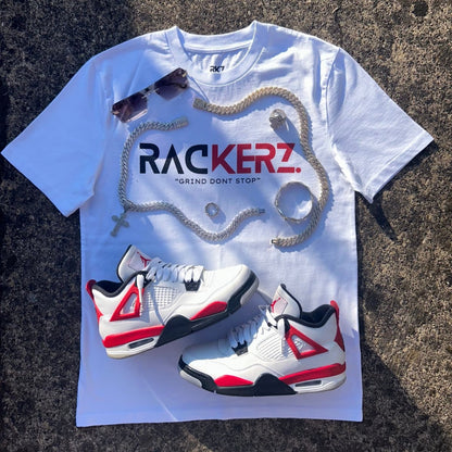 SIGNATURE LOGO GRAPHIC TEE WHITE & RED